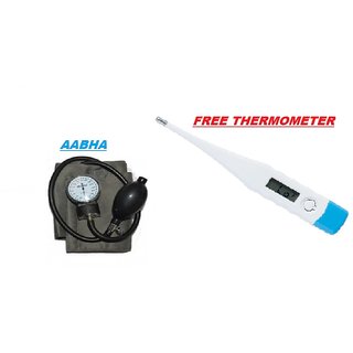 AABHA Combo Offer aneroid sphygmomanometer (1 Dial Bp Monitor + 1 Thermometer) For Medical Students