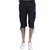 Stylish Capri Casual Shorts For Men Black