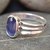 Blue Sapphire silver Ring Natural  Original Neelam / nilam gemstone 5.00 carat Ceylonmine
