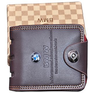 Buy BMW Unique Men's Pu Brown wallet Online @ ₹499 from ShopClues