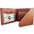 Tri-Fold Pure Tan-Brown Leather Stylish Wallet for Men