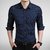 Smunk Fashion Dotted Navy Blue Casual Shirt For Men
