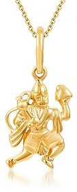 Ceylonmine - hanumanji pendant gold plated bajrangbali locket