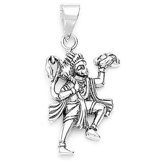                       Hanuman Ji Pendant Silver Platd Banjrangbali Pendant By Ceylonmine                                              