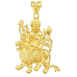                       Ceylonmine - Mata Pendant Gold plated durga mata locket unisex pendant                                              