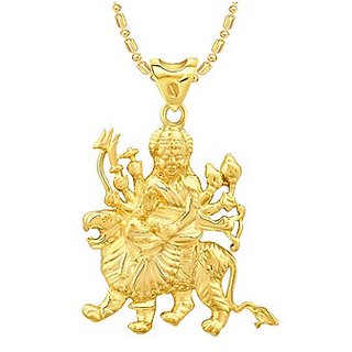                       Durga Mata Pendant Natural gold plated mata pendant by Ceylonmine                                              