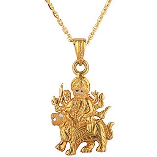                       Durga Maa Pendant original gold plated locket by Ceylonmine                                              
