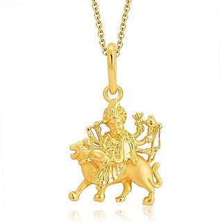                       Durga Maa Pendant original gold plated locket by Ceylonmine                                              