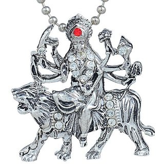                       Mata Pendant durga maa pendant silver locket for unisex by Ceylonmine                                              