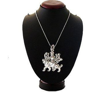                       Durga mata pendant silver locket by Ceylonmine                                              