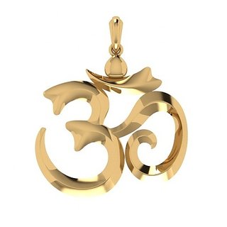                       Om Pendant ( shiv pendan ) gold plated by Ceylonmine                                              