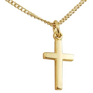                       Jesus cross pendant natural  original gold platd pendant by Ceylonmine                                              