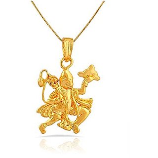                       Ceylonmine - Hanumanji pendant natural & original gold plated pendant for Unisex                                              