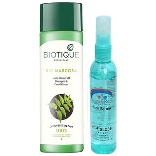 Buy Biotique Bio Margosa Anti Dandruff Shampoo Conditioner With Pink