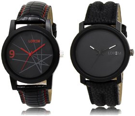 LOREM Analog  Black Dial Wrist watch For  Men-LK-08-21