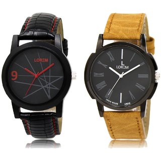 LOREM Analog  Black Dial Wrist watch For  Men-LK-08-19