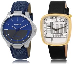 LOREM Analog  Black&White&Black Dial Wrist watch For  Men-LK-24-42
