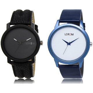 LOREM Analog  Black&White Dial Wrist watch For  Men-LK-21-33