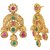 Voylla Coloured CZ Gems Adorned Earrings