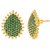 Voylla Green Gems Stud Earrings