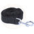 VIP Collection Fancy 1 Inch Large Nylon Spike Dog Collar  Leash With Fur High Quality Designer Nugs - Black (Medium)