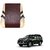 Auto Addict Car Pillow Cushion Beige Brown Back Rest Set of 1 Pcs For Toyota Land Cruiser Prado