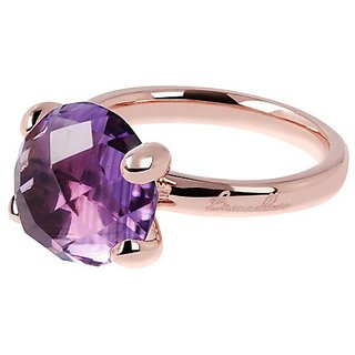                       Natural Amethyst Stone 7.25 Ratti Stone Gold Plated Ring Original  Unheated Stone Ring by CEYLONMINE                                              