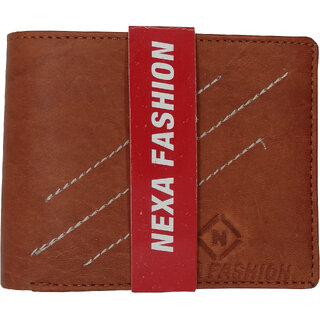                       Men Brown Genuine Leather Wallet                                              