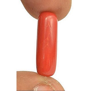                       Red Coral Stone 6.5 ratti original & unheated moonga gemstone for unisex for Ceylonmine                                              