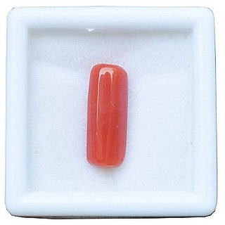                       5.5 Ratti Natural Moonga Gemstone                                              