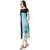 Designer Black And Sky Color American Crepe Digital Printed Full Stitched Kurti for woman and girls(OMKT18)
