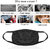 New Set of 3 Unisex Black Anti Dust Pollution Cotton Polyester Bland Mouth Nose Mask Respirator Face Masks