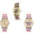 Neutron Latest Italian Designer Elephant And Butterfly Analogue Multi Color Color Girls And Women Watch - G156-G319-G142 (Combo Of  3 )