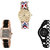 Neutron Latest Unique Chain Analogue Multi Color And Black Color Girls And Women Watch - G313-G375-G68 (Combo Of  3 )