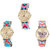 Neutron Latest Model Butterfly Analogue Multi Color Color Girls And Women Watch - G164-G315-G142 (Combo Of  3 )