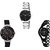 Neutron Best Stylish Flower And Chain Analogue Silver And Black Color Girls And Women Watch - G302-G24-G68 (Combo Of  3 )