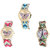 Neutron Treading Collection Butterfly And Paris Eiffel Tower Analogue Multi Color Color Girls And Women Watch - G136-G139-G146 (Combo Of  3 )