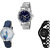 Neutron Contemporary Chronograph Peacock And Chain Analogue Silver, Blue And Black Color Girls And Women Watch - G282-GL241-G68 (Combo Of  3 )