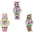 Neutron Latest Fancy Paris Eiffel Tower And Elephant Analogue Multi Color Color Girls And Women Watch - G148-G312-G145 (Combo Of  3 )