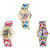 Neutron New 3D Design Butterfly, Elephant And Paris Eiffel Tower Analogue Multi Color Color Girls And Women Watch - G136-G163-G148 (Combo Of  3 )