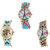 Neutron Treading 3D Design Paris Eiffel Tower And Elephant Analogue Multi Color Color Girls And Women Watch - G150-G160-G145 (Combo Of  3 )