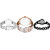Neutron Best Wrist  Paris Eiffel Tower And Chain Analogue Silver, Brown And Black Color Girls And Women Watch - G302-G407-G68 (Combo Of  3 )