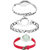 Neutron Contemporary Branded World Cup Analogue Silver And Red Color Girls And Women Watch - G352-G404-G5 (Combo Of  3 )
