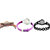 Neutron Latest Quartz World Cup And Chain Analogue Multi Color, Purple And Black Color Girls And Women Watch - G313-G4-G68 (Combo Of  3 )