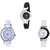 Neutron Modern Branded World Cup Analogue Black And White Color Girls And Women Watch - G1-G50-G11 (Combo Of  3 )