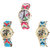 Neutron Contemporary Party Wedding Paris Eiffel Tower And Elephant Analogue Multi Color Color Girls And Women Watch - G152-G161-G160 (Combo Of  3 )