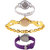 Neutron Contemporary High Quality Fish Shape Analogue White, Gold And Purple Color Girls And Women Watch - G50-G266-G54 (Combo Of  3 )