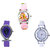 Neutron New High Quality Barbie Doll And Fish Shape Analogue Pink, Purple And White Color Girls And Women Watch - G7-G54-G50 (Combo Of  3 )