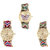 Neutron Latest High Quality Butterfly Analogue Multi Color Color Girls And Women Watch - G133-G168-G166 (Combo Of  3 )