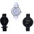 Neutron Brand New Party Wedding Fish Shape And Chronograph Analogue White And Black Color Girls And Women Watch - G50-G55-G57 (Combo Of  3 )